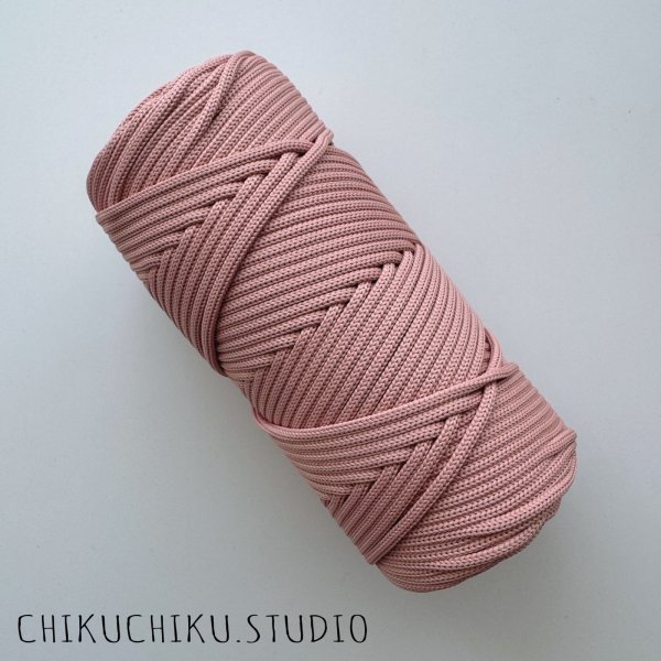 画像1: no.1066ピンクベージュ（4mm） (1)